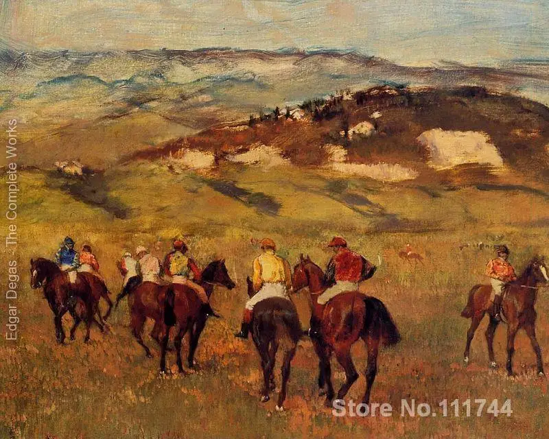 

Онлайн-художественная галерея, лошади и Эдгар дегас, Масляные картины на холсте, ручная роспись, высокое качество