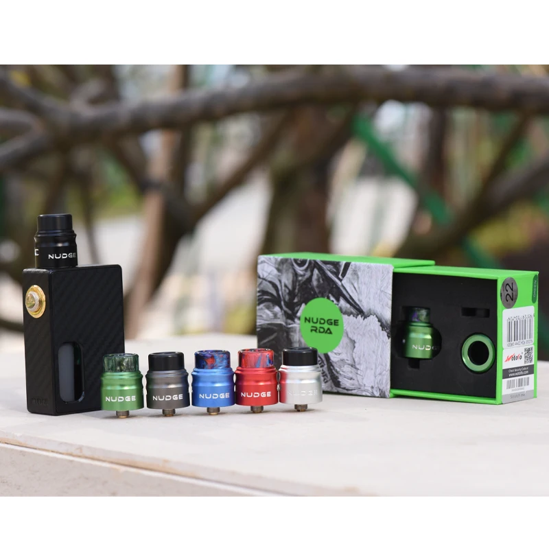 Оригинальный WOTOFO NUDGE RDA 22 мм резервуар с одной катушкой двухслойный