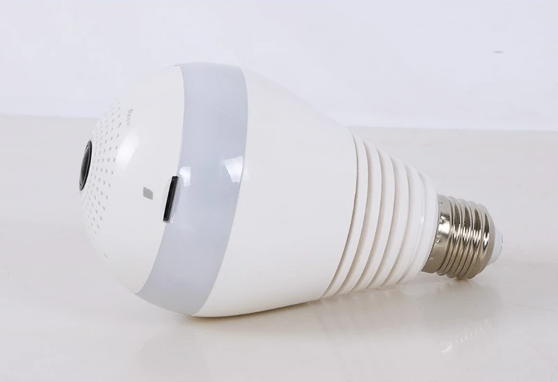 220V E27 Светодиодный светильник с wifi 3W рыбий глаз для наблюдения, 360 градусов панорамная камера наблюдения 2.0MP 3.0MP 1080P ночного видения