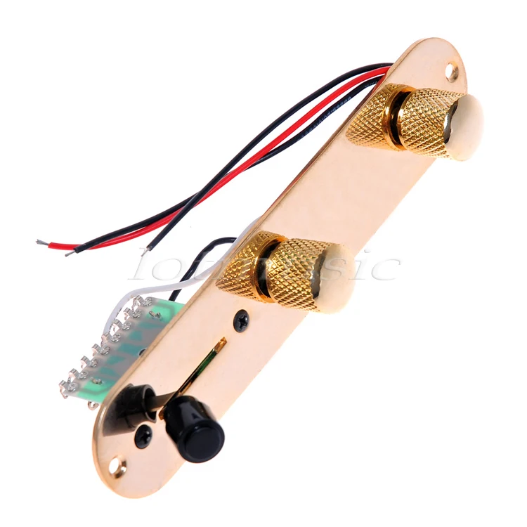 

NEW Gold Guitar Prewired Control Plate 3 Way Switch Guitars For FD Tele Replacement