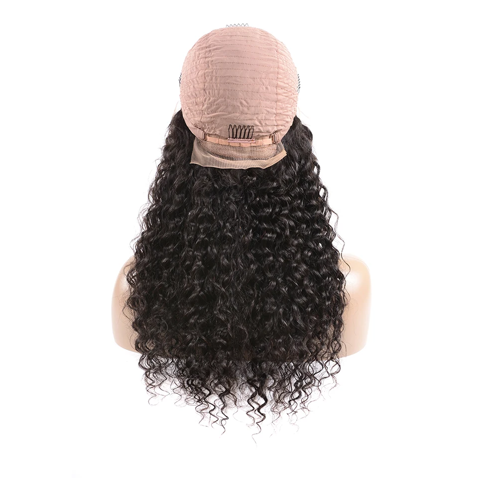 Karizma 13X4 Lace Front Human Hair Wigs Pre Plucked Brazilian Remy Water Wave Wig For Black Women Bleached Knots | Шиньоны и парики