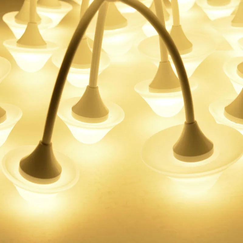 Креативный современный светодиодный потолочный светильник белый гриб картонная