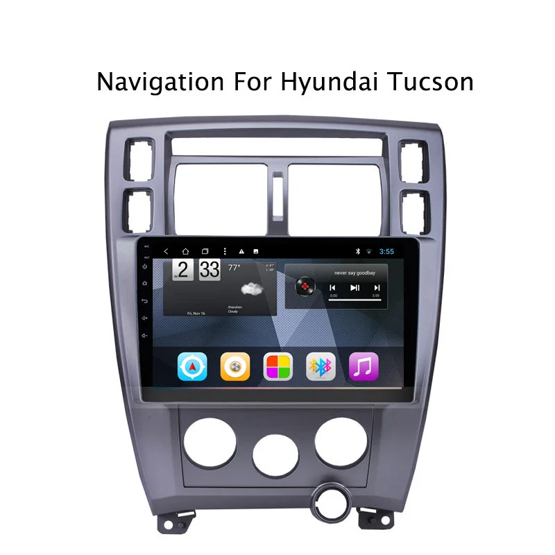 Navitopia четырехядерный Android 8 1 Автомобильный gps навигатор для hyundai Tucson 2006 2013 радио