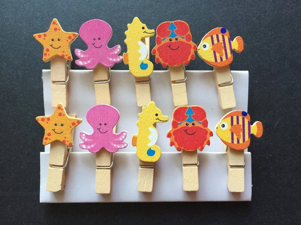 120 шт. пляжный дизайн деревянные зажимы/деревянные колышки/булавки