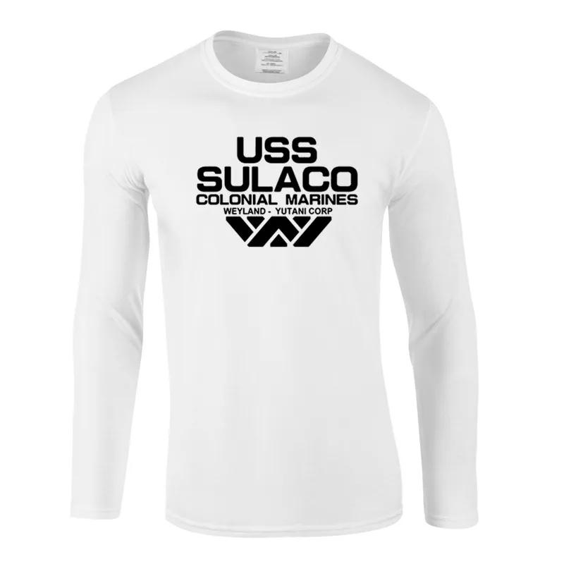 USS Sulaco Colonial Marines иностранцы мира с осенняя одежда футболка мужская длинным