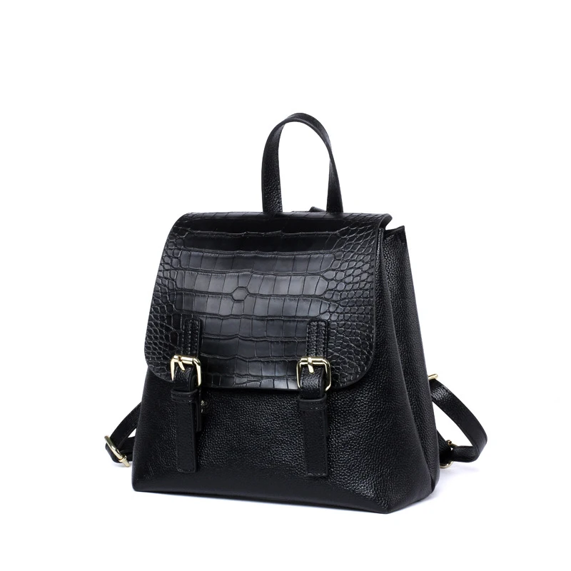 Новый модный кожаный женский рюкзак высокого качества из кожи аллигатора для