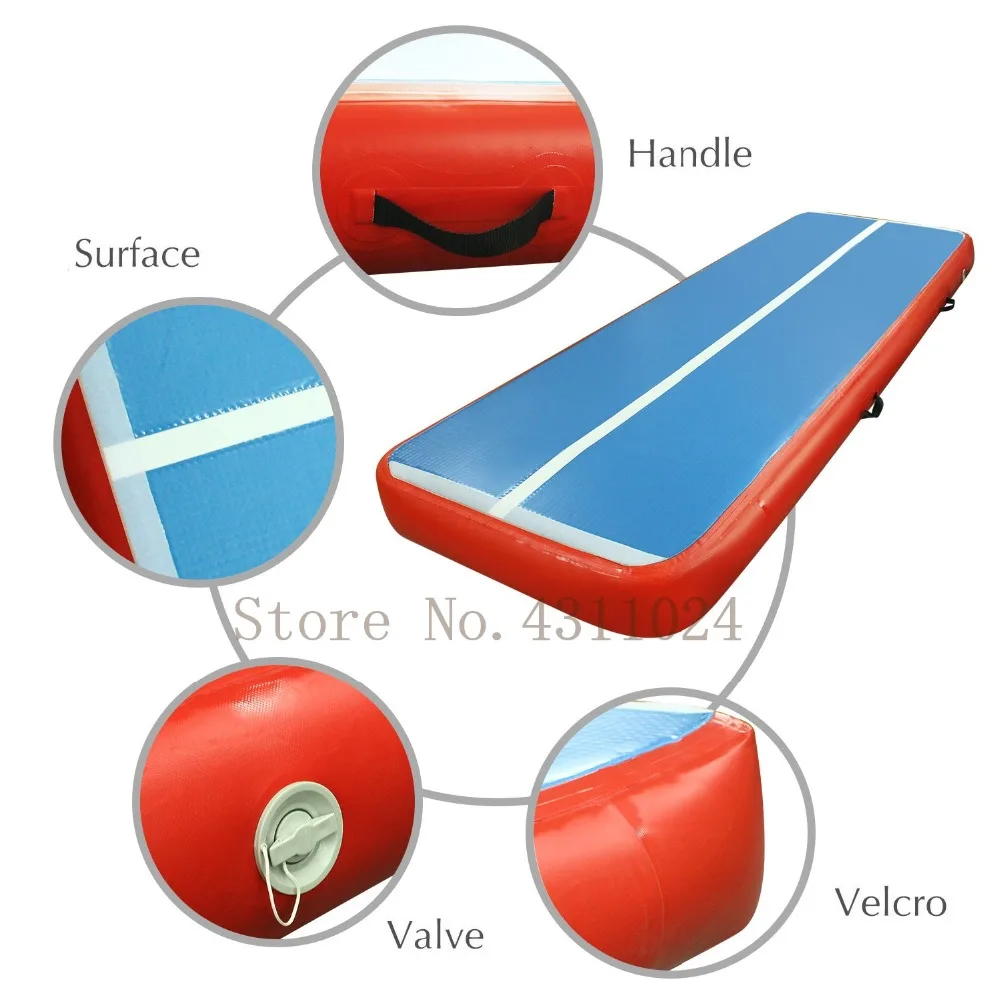 Скидка Надувной гимнастический матрас 8x1x0,2 м, бесплатная доставка