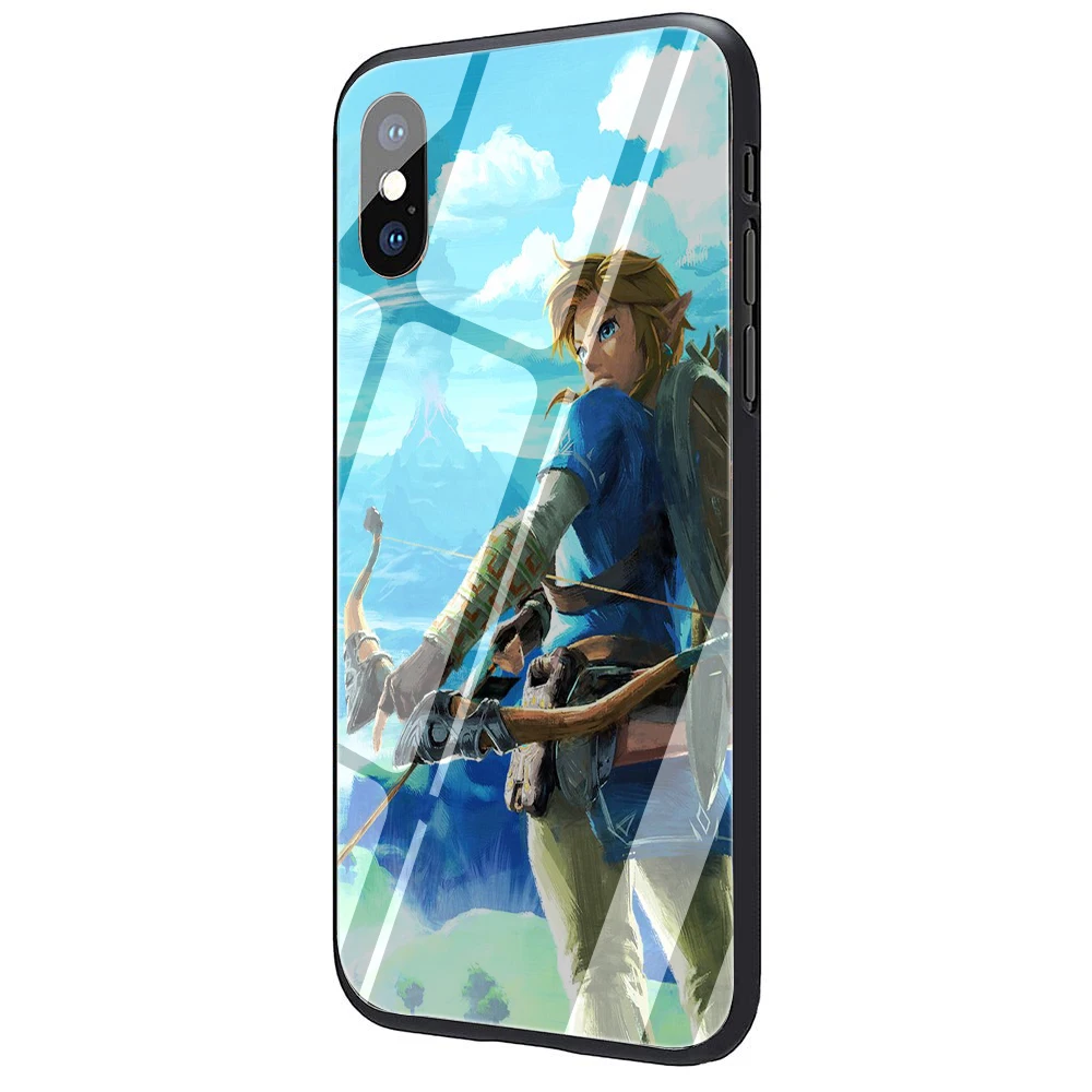 Чехол legend of zelda из закаленного стекла для iPhone 5 5S 6 6s Plus 7 8 Plus X XR XS 11 Pro Max - Цвет: G10