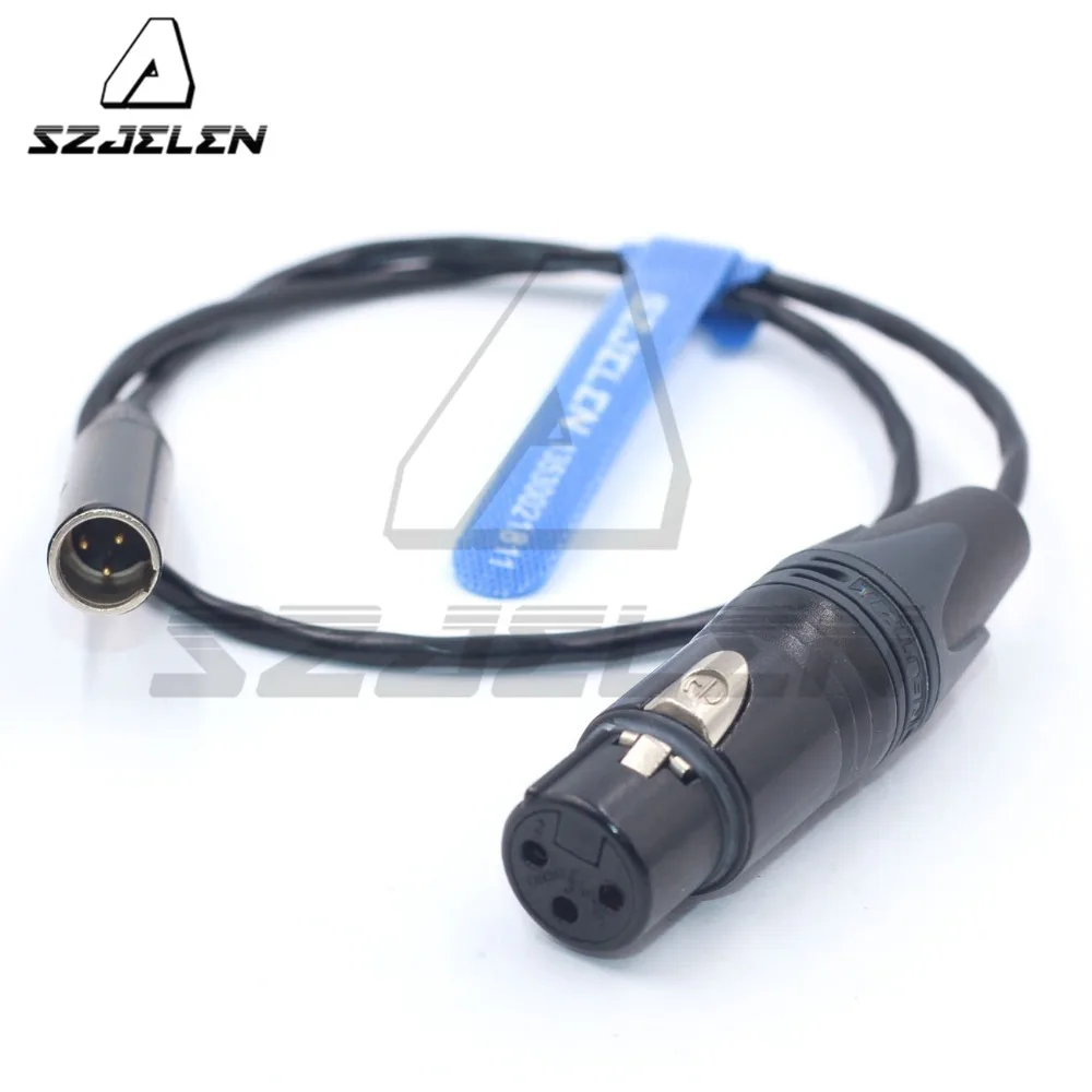 Мини-xlr 3pin папа к XLR 3pin мама для Blackmagic Pocket cinema BMPCC 4k камера аудио кабель