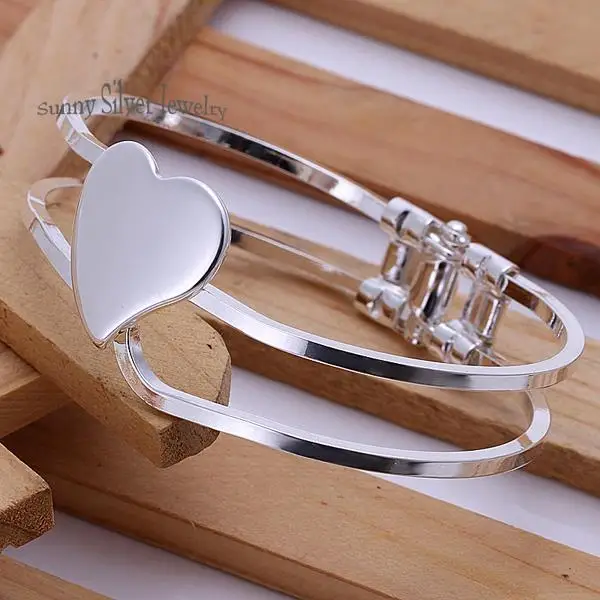 B007 Free Shipping SGS Test Past Latest Trendy Classic 925 Sterling Silver Plating Bangle Wholesale Price | Украшения и