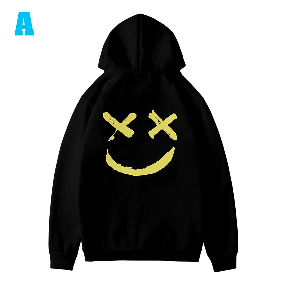 Be Happy двойной цвет блок черный HoodyFashion унисекс Crewneck Толстовка с принтом с длинными рукавами Pollover женские толстовки с 3D принтом