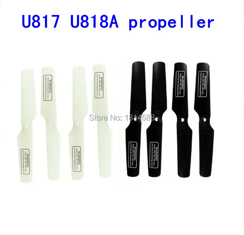Радиоуправляемый квадрокоптер UDI u817 u817c u817a u818a, запчасти для вертолета с дистанционным управлением, белый + черный лопастной винт, модель u817c