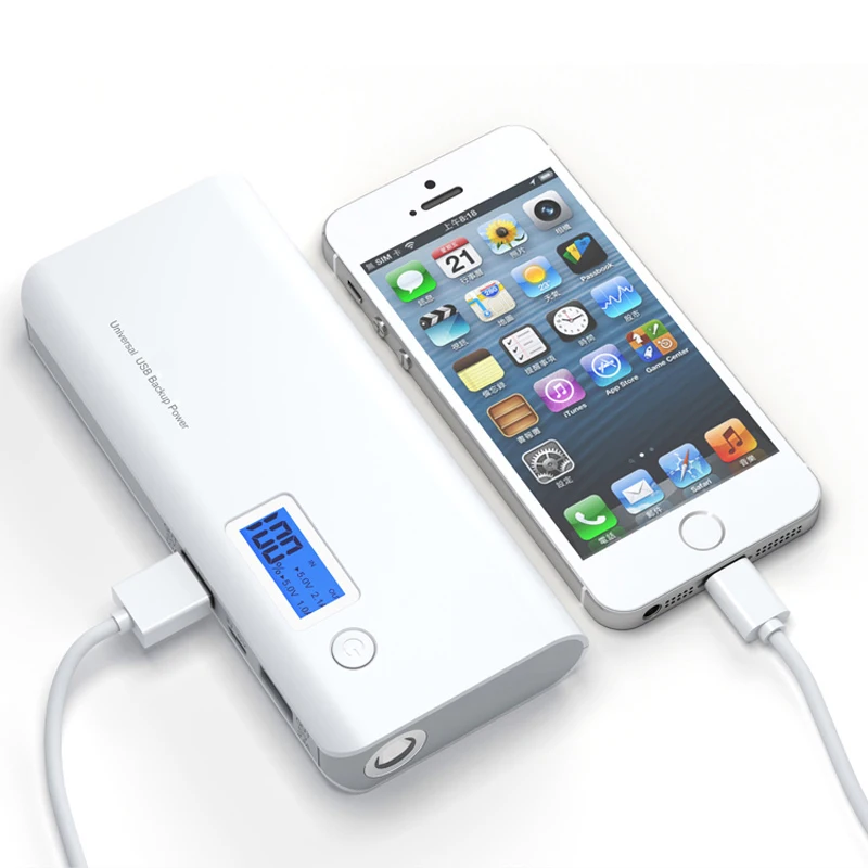 Albb power Bank 8000 мАч двойной USB + светодиодный дисплей внешний аккумулятор высокой