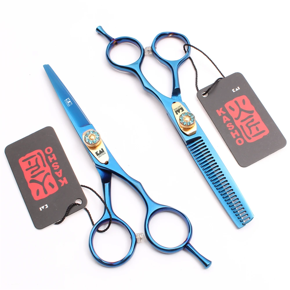 H1020 6.0&quot Japan 440C Kasho Brand Professional Human Hair Scissors Barber Cutting&ampThinning Salon Styling Tools | Красота и