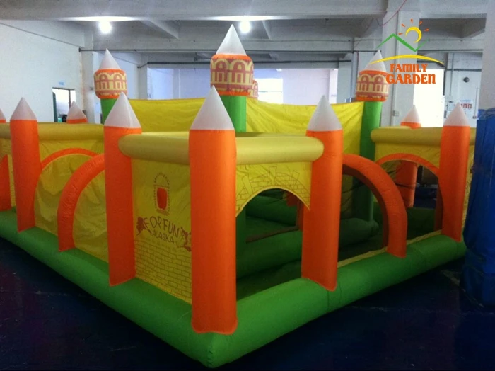 ПВХ нейлоновый надувной лабиринт замок препятствия воздушный батут большого