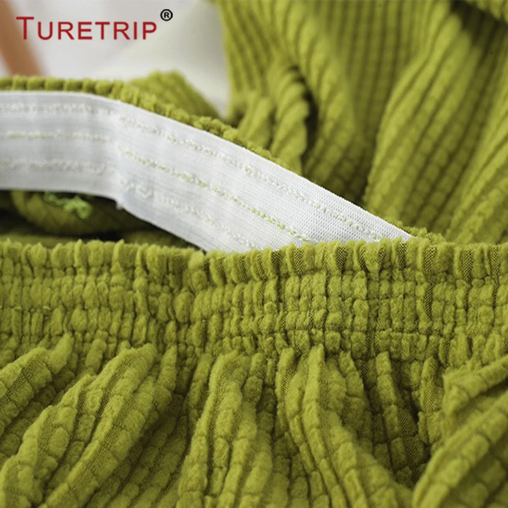 Turetrip 1 шт. однотонный чехол для дивана кровати Futon Slipcover полностью складной