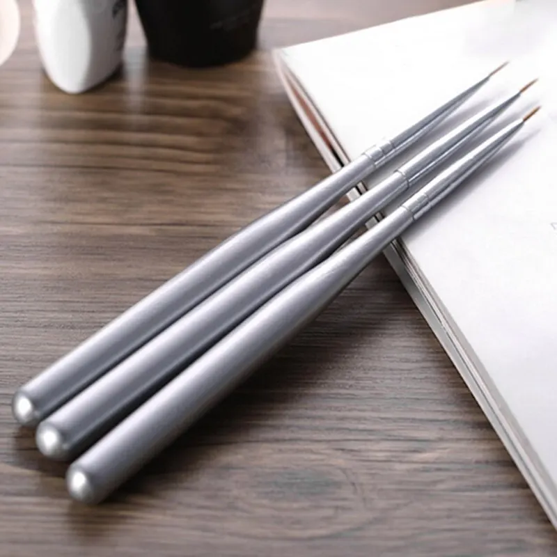 3pcs/set Nail Art Liner Painting Pen Flower Line Grid French Design Manicure Tool 3D Tips DIY Acrylic UV Gel Brushes Drawing Kit | Красота и
