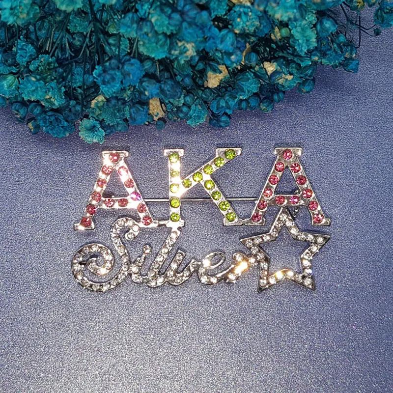 GRANDBLING Новое поступление "AKA silver star" слово булавки отличный подарок для членов Сестринство