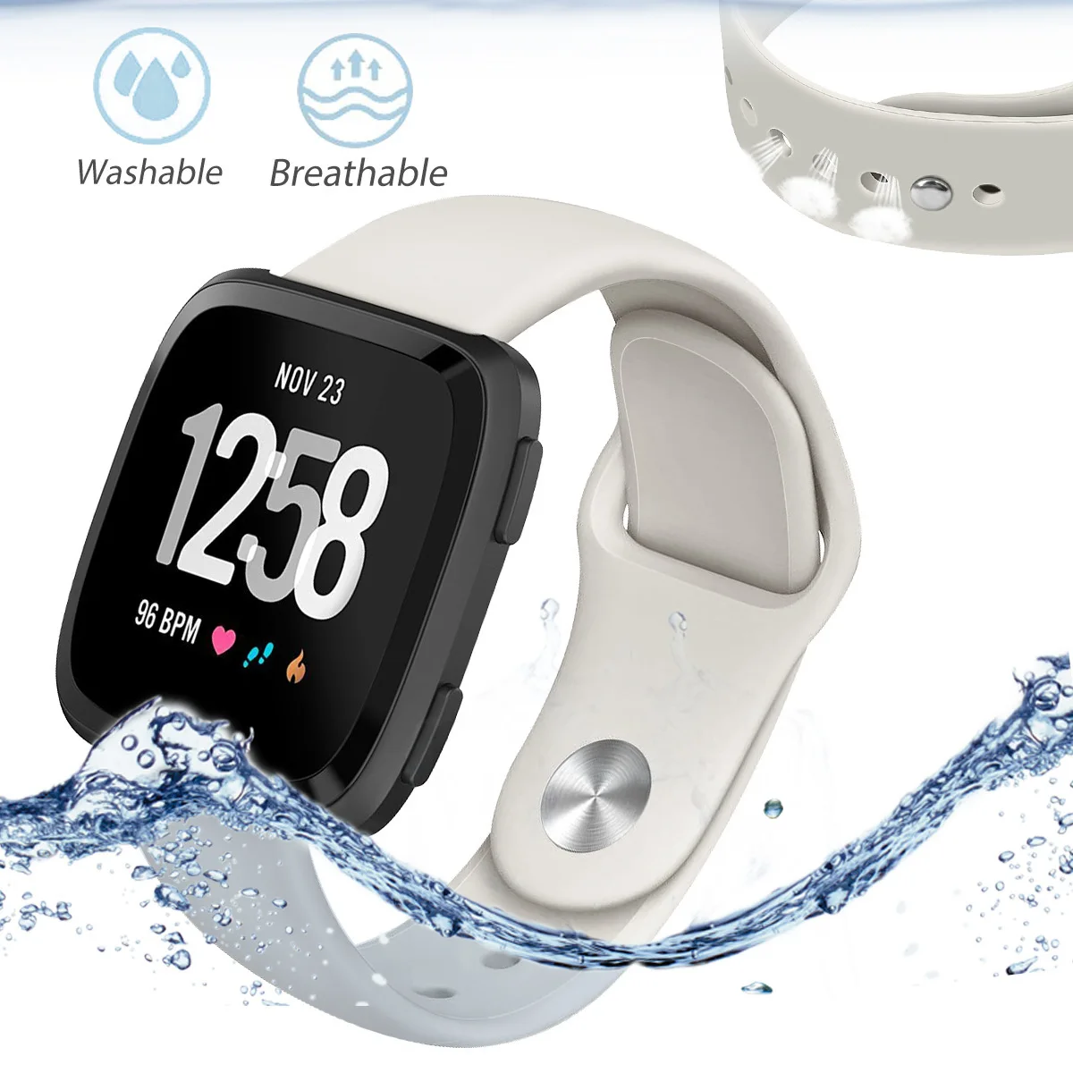 Ремешок для Fitbit Versa, часы reverse с пряжкой, сменный Браслет для Fitbit Versa Lite, силиконовый ремешок, наручные часы