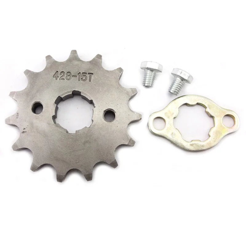 Передняя Звездочка двигателя для CRF XR50 TTR SSR 428 15 т зуб 20 мм ID кроссовых мотоциклов
