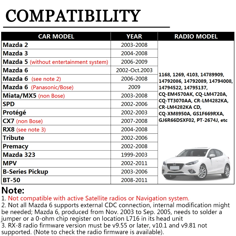 APPS2Car Bluetooth Hands Free беспроводной адаптер USB AUX в Mp3 интегрированный Hands-Free для Mazda 6