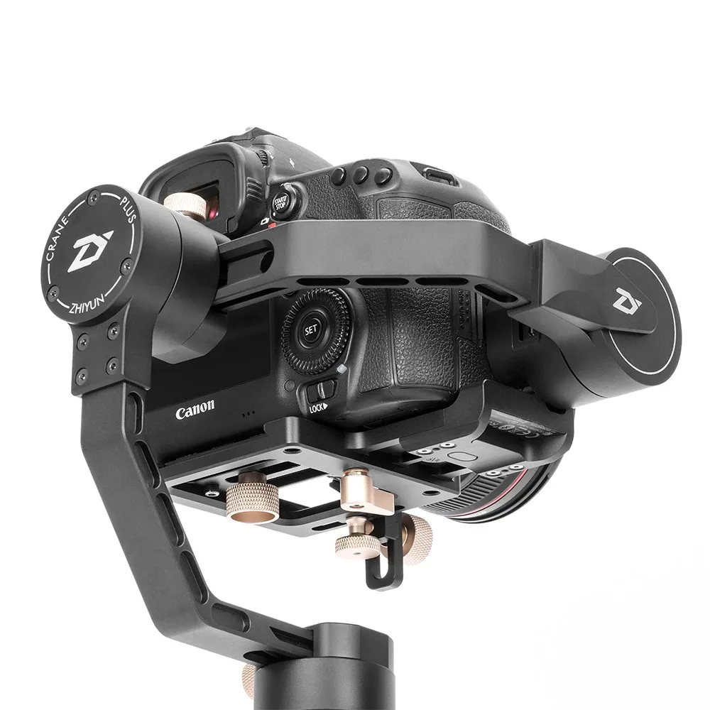 Zhiyun Crane plus 3-осевая карманная DSLR Стабилизатор портативный монопод с шарнирным замком Максимальная полезная нагрузка 2,5 кг Для беззеркальных цифровых зеркальных камер