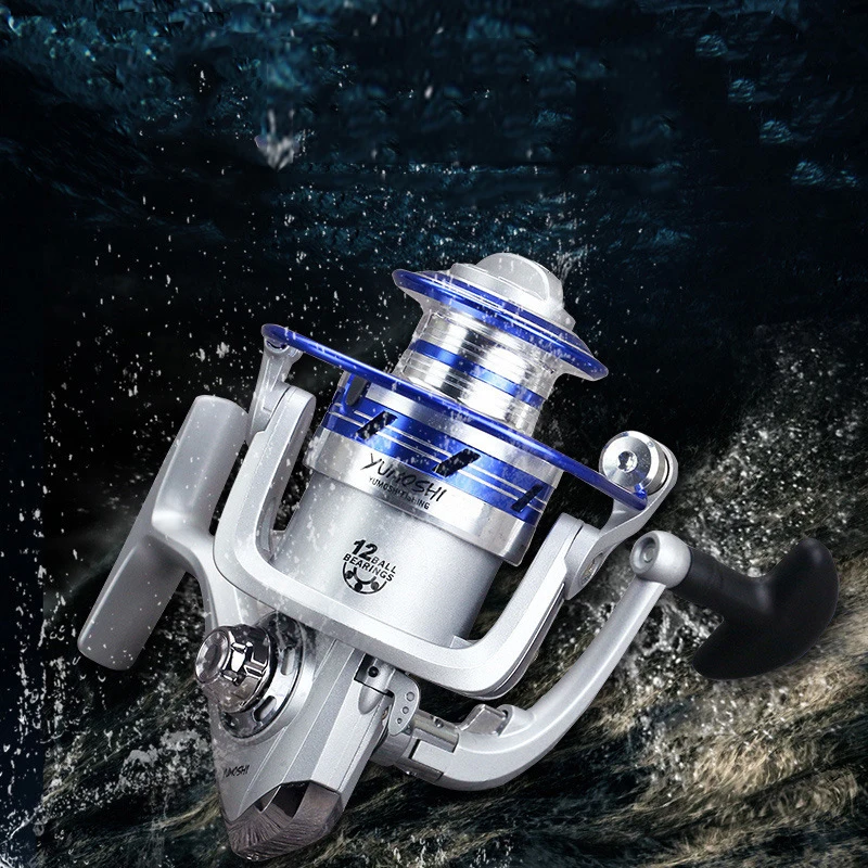 Спиннинговая Рыболовная катушка YUMOSHI 5 5: 1 AL Pesca Molinete сменная ручка спиннинговое