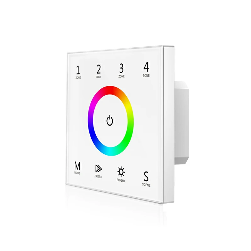 Led RGB контроллер 100V 240V Вход настенный сенсорный выключатель Панель T13 с V3