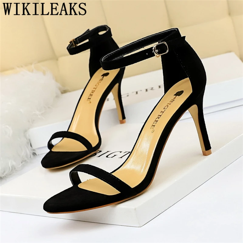 2019 г. модные босоножки женские пикантные Босоножки на каблуке с открытым носком