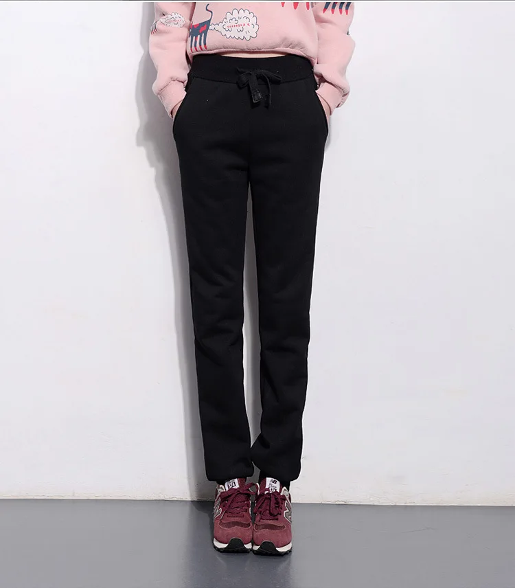 Осень-зима 2019 женские плотные кашемировые брюки из овечьей шкуры теплые