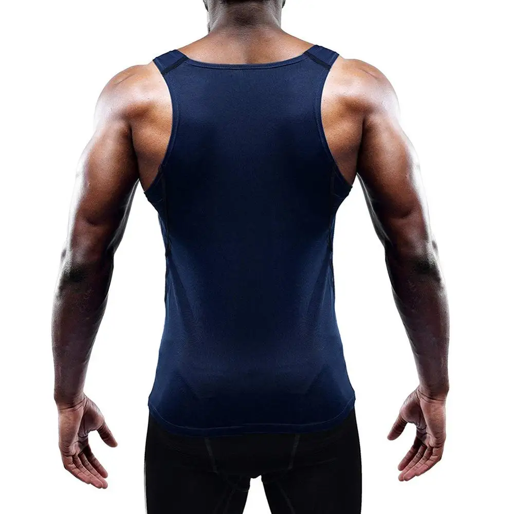 New Tanktop Fashion Men Solid color Tank Tops Sleeveless Breathable Male Vest 2019 Summer Fitness Bottom | Мужская одежда