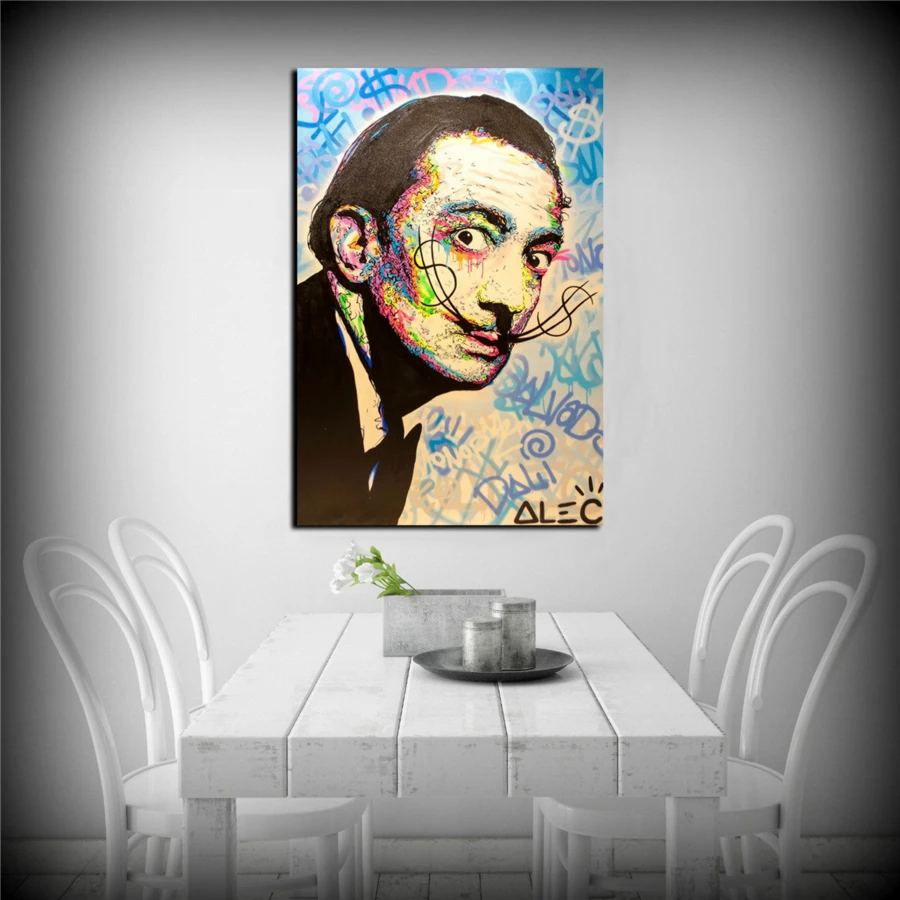 Alec Monopolys Salvador Dali HD настенный холст с печатью постера живопись декоративная