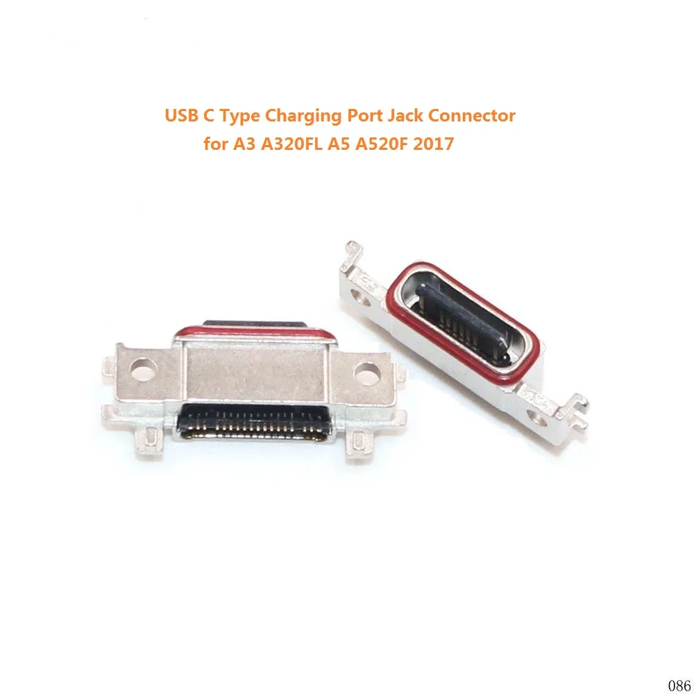 USB C Тип зарядный порт Разъем для Samsung Galaxy A3 A320FL A5 A520F 2017|Шлейфы мобильных телефонов|