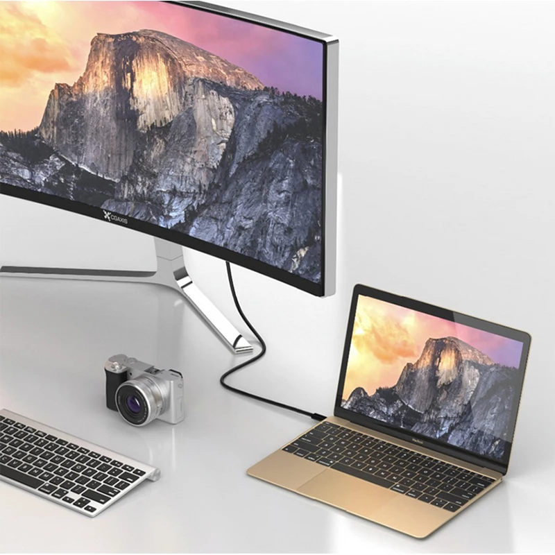Ttten 1.8 м USB 3.1 Тип C к HDMI кабель Мужской 4 К для macBook Pro Huawei matebook Chromebook ноутбук |