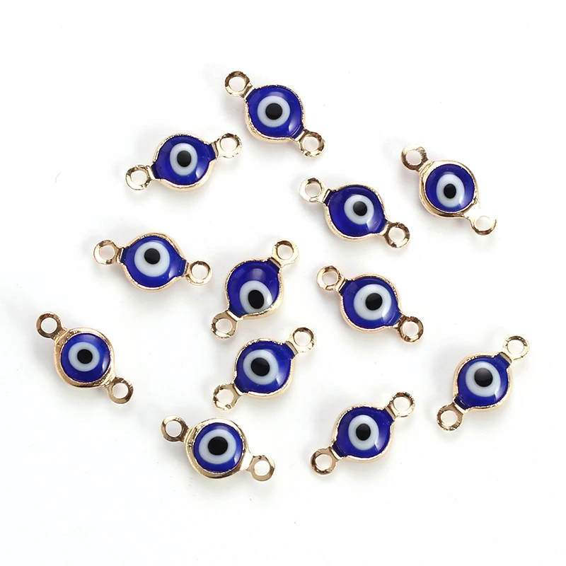 Соединители Lucky Eye 10 шт./лот сглаза для браслетов ожерелий подвесок ювелирные