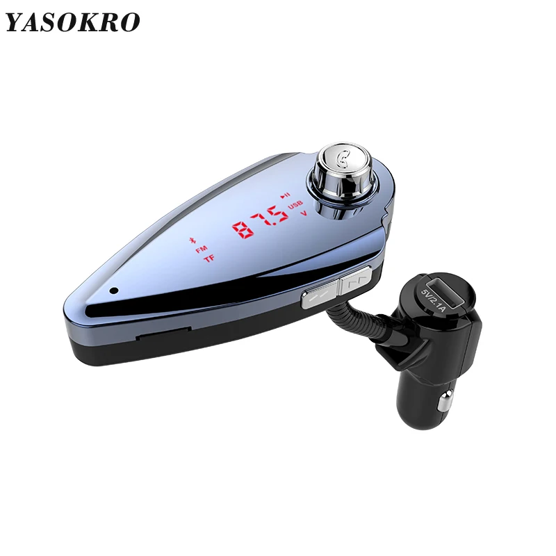 Автомобильный комплект громкой связи YASOKRO с Bluetooth FM передатчик двойным USB портом