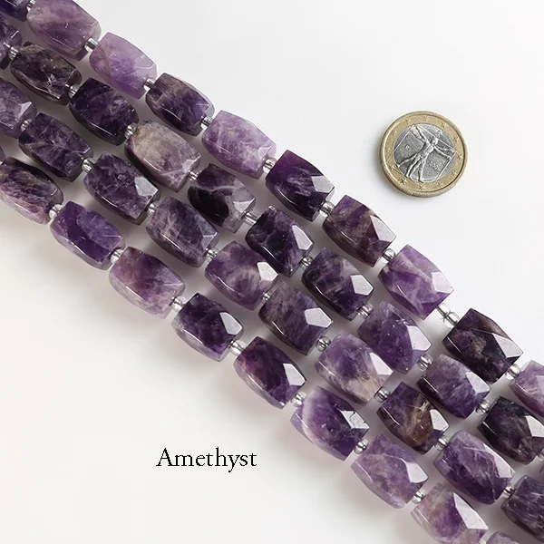 amethyst Полный 15,5 'прядь естественных граней Amazon Aquamarin Роза Кристалл Агаты Баррель Свободные 20-21 бусины 15 мм* 12 мм размер для изготовления ювелирных изделий - Цвет: amethyst