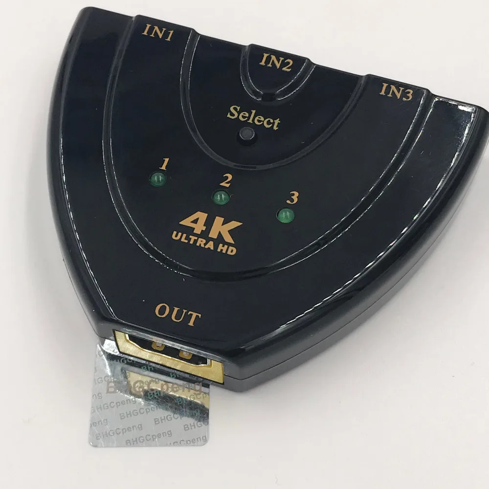 

Ultra HD 4K HDTV Switch 3 to 1 Adapter 1080P HDTV Splitter 3 input 1 out HDMI-Compatible Switcher 4K Switcher Free Shipping