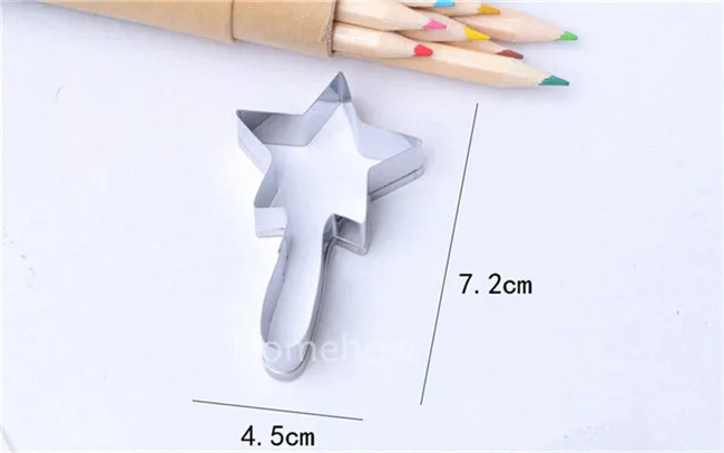 1PC/Lot Baby Kid's Series Magic Wand Cookie Cutter 7.2*4.5cm Pastry Baking Mould Cake Biscuit Decorating Fondant Cutters | Дом и сад
