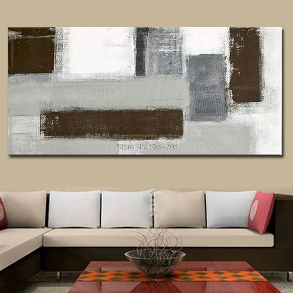 

Hand Painted Large Size Abstract Canvas Oil Painting Abstract Black White Wall Picture Living Room Bedroom Home Wall Art Decor
