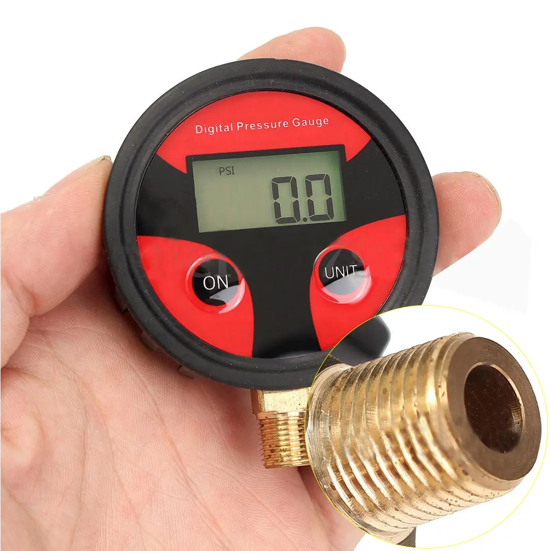 Цифровой автомобильный шиномонтажный манометр 0-200PSI ЖК-дисплей манометр барометры тестер для автомобиля Грузовой автомобиль, мотоцикл, велосипед