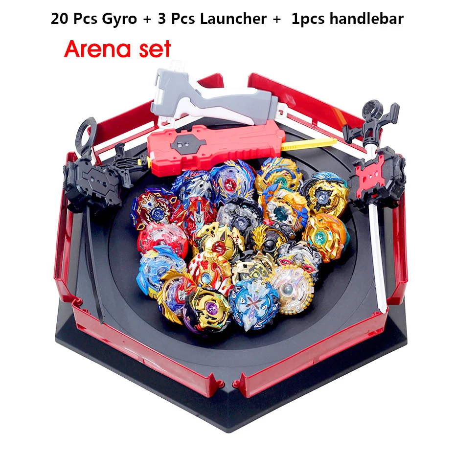 20PCS 005 Takara Tomy набор игрушек пусковые устройства ручка высокая производительность сражающийся топ игрушки GT Kids Bey Bay Burst оригинальная Арена Металл Fusion - Цвет: 20PCS 005