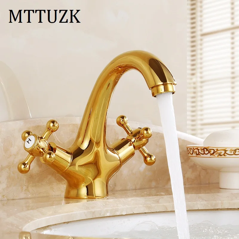 MTTUZK Европейский с длинным горлом розовое золото латунь устанавливаемый на