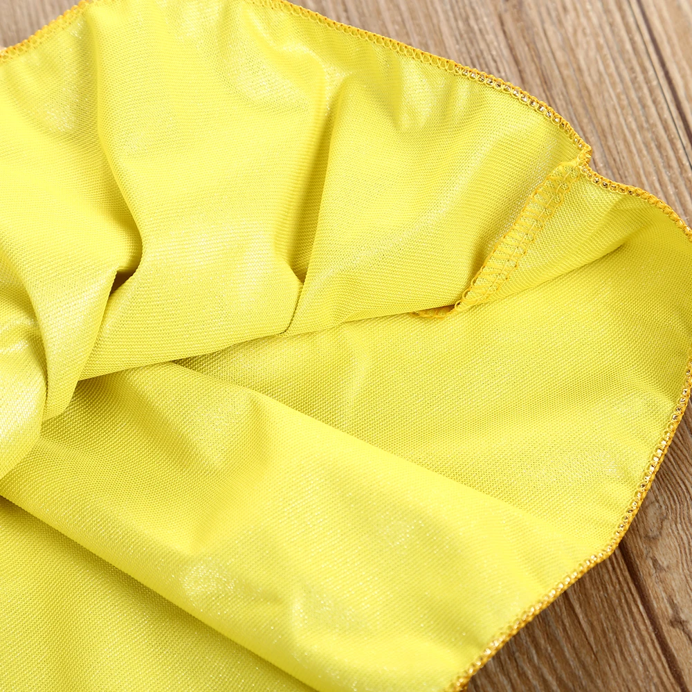 Детская одежда для девочек 2 предмета золотой костюм отдыха с короткими рукавами