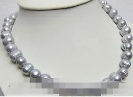 ПРИРОДНЫЙ 18 &quot9-10 ММ ЮЖНОГО МОРЯ НЕПОДДЕЛЬНАЯ серебристо-серый жемчужное