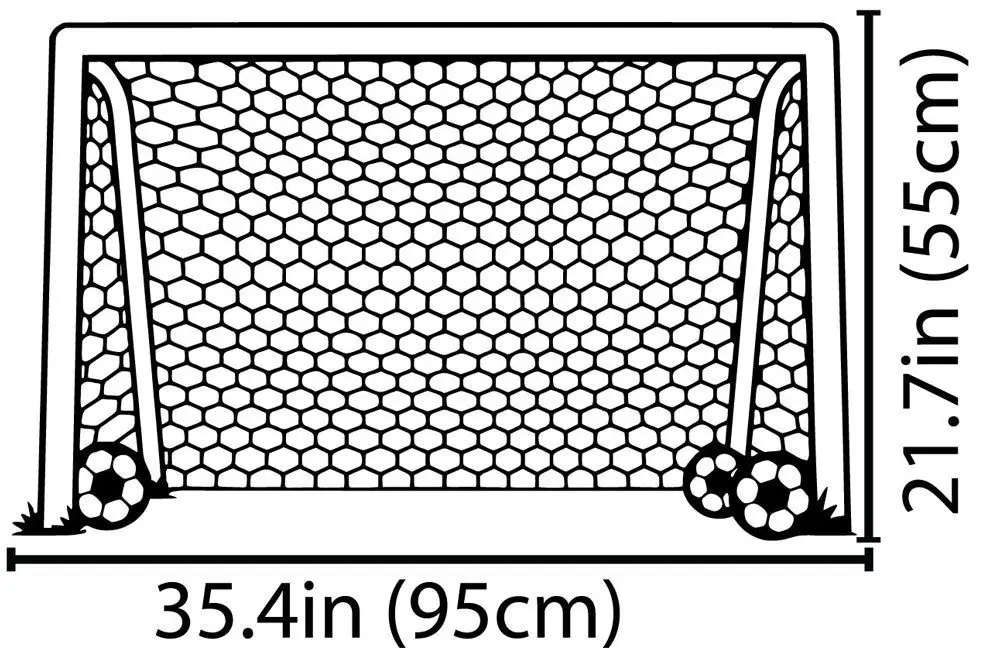 Клейкие наклейки на стену "Футбольные ворота" из винилового искусства для домашнего декора ES-35.