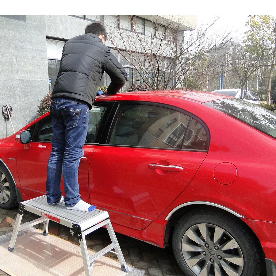 Прочный складной алюминиевый шаговый стул Рабочая платформа|platform| |