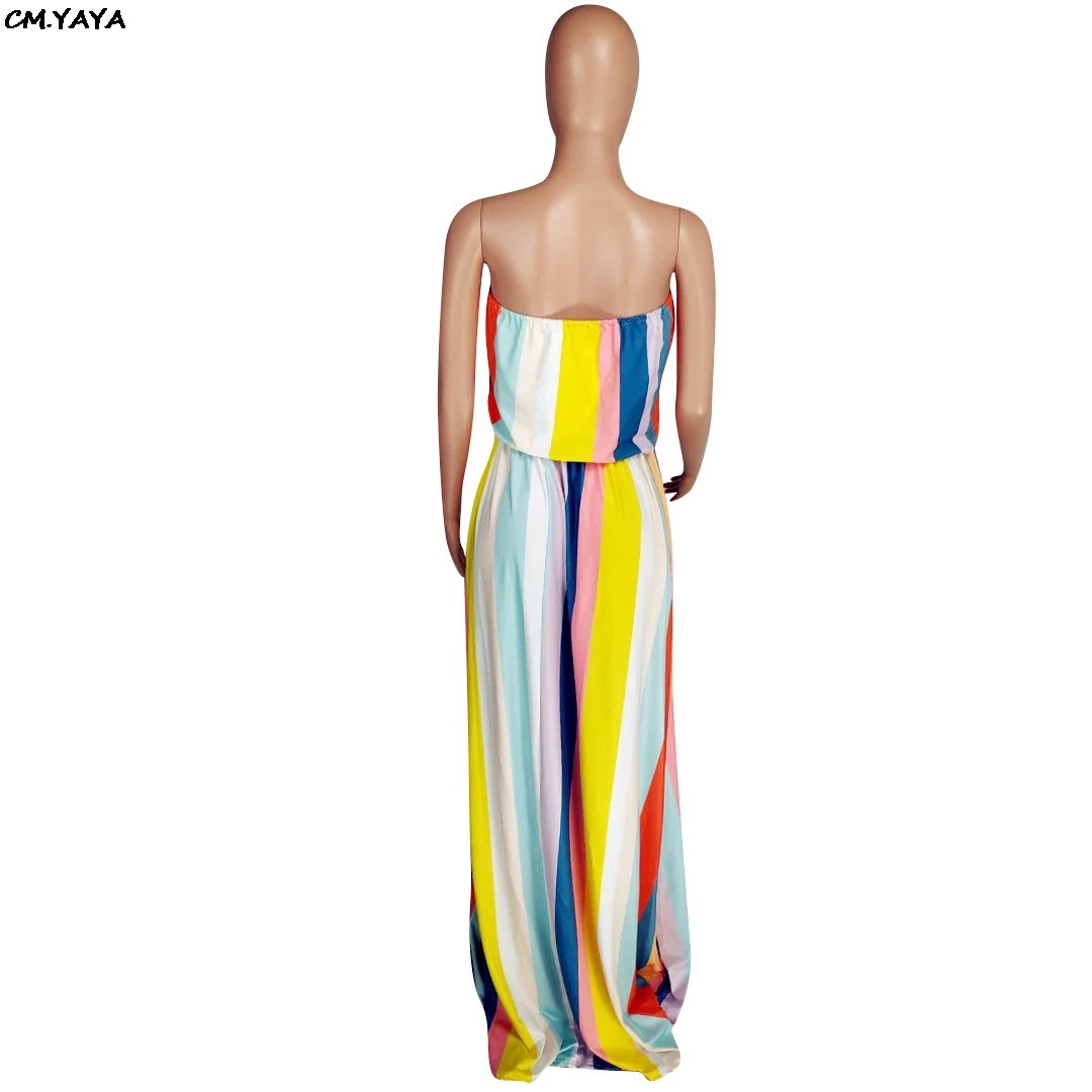 Новинка 2019 женское летнее облегающее платье-макси с красочным принтом в полоску