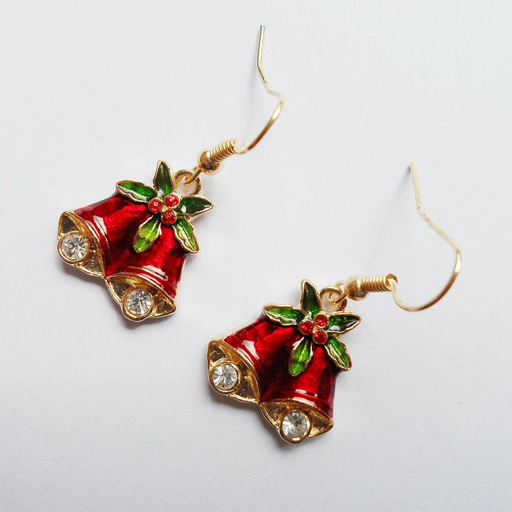 Новинка 2020 Лидер продаж Рождественская бижутерия красные рождественские