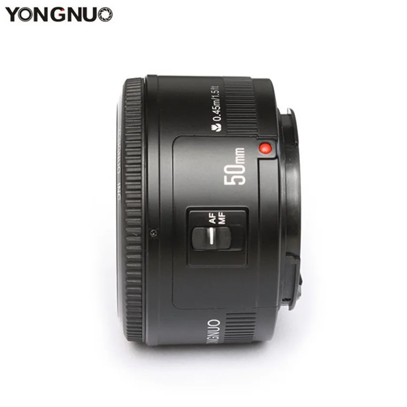 YONGNUO YN50mm YN50 F1.8 объектив камеры EF 50 мм AF MF диафрагма для Canon EOS Rebel T6 700D 750D 5D 6D Mark II IV 10D